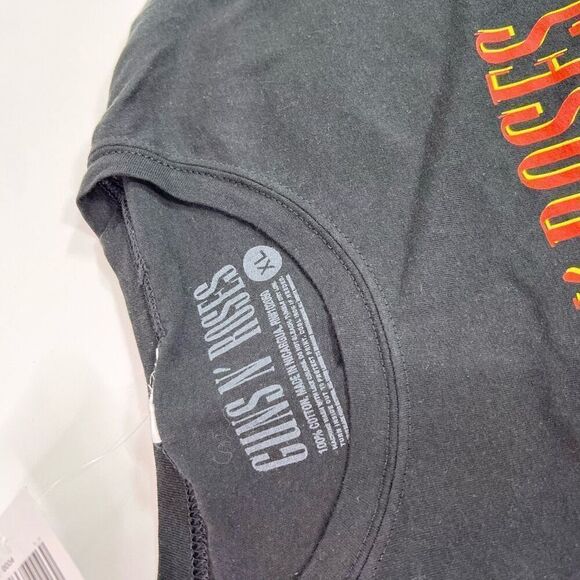 Guns N' Roses Split Skulls Graphic T-Shirt Youth XL Navy Cotton Short Sleeve - Picture 4 of 8